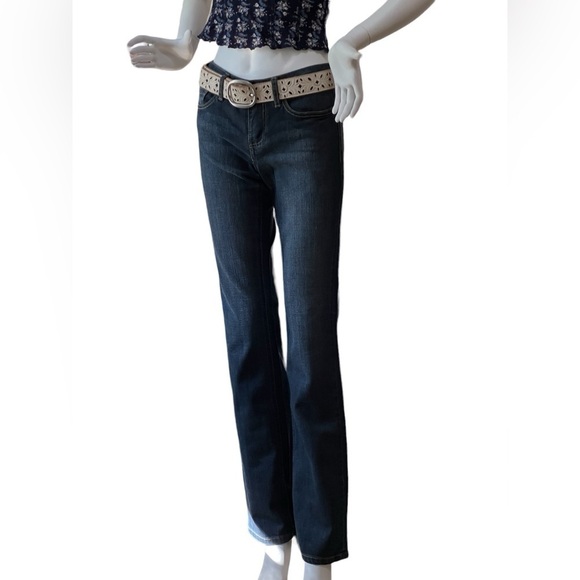 Jeanswest dark wash  butt lifter slim bootcut denim jeans. - Picture 1 of 6